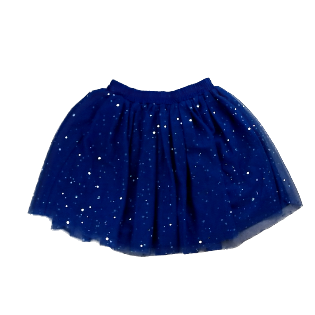 Rockets Of Awesome Girls Navy | Silver Stars Skirt Size: 6-8 Years Navy | Silver Stars