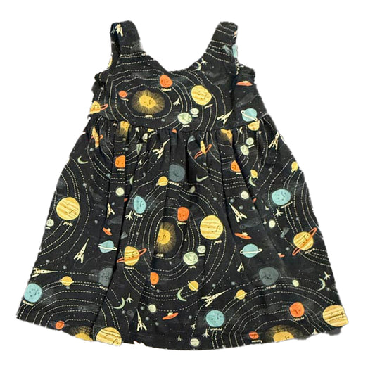 Fi & Me Girls Navy Space Dress Size: 12 Months
