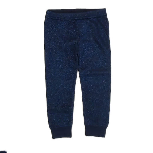 Gap Girls Navy Sparkle Leggings Size: 3T Navy Sparkle
