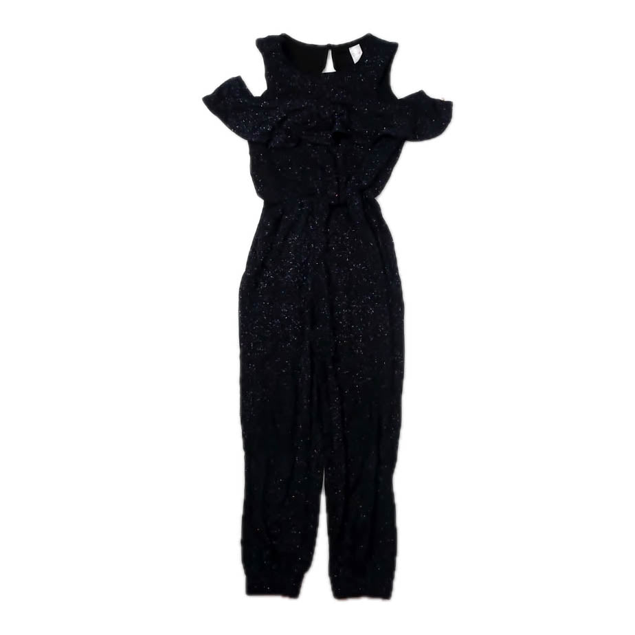 Justice Girls Navy Sparkle Romper Size: 6 Years Navy Sparkle