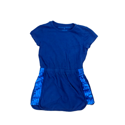 Rockets Of Awesome Girls Navy | Sparkly Blue Lined Sides Dress Size: 5T - 10 Years Navy | Sparkly Blue Lined Sides