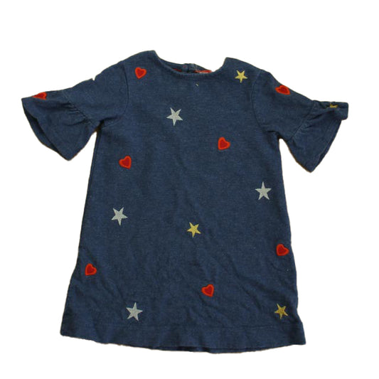 Boden Girls Navy Stars Dress Size: 2T Navy Stars
