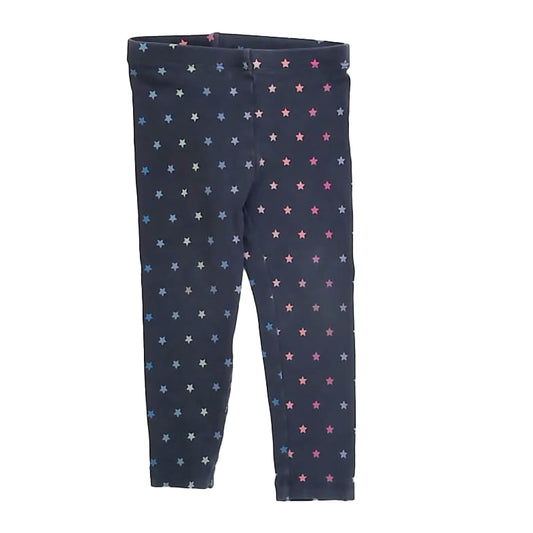 Tea Collection Girls Navy Stars Leggings Size: 18-24 Months Navy Stars