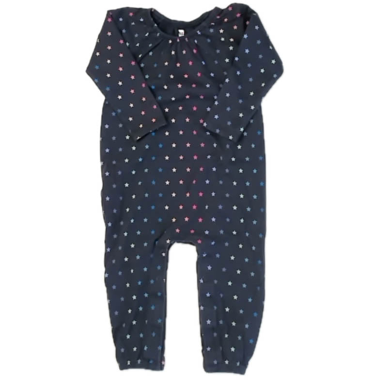 Tea Collection Girls Navy Stars Long Sleeve Outfit Size: 12-18 Months Navy Stars