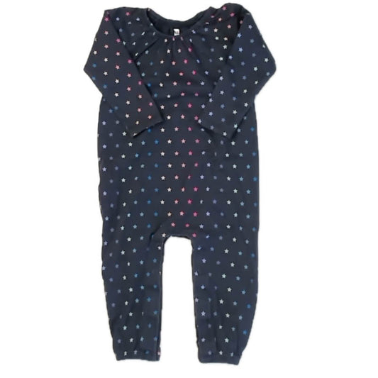 Tea Collection Girls Navy Stars Long Sleeve Outfit Size: 12-18 Months Navy Stars