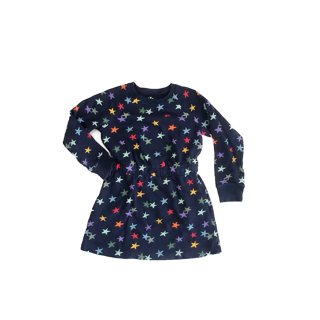 Primary Girls Navy | Stars Dress Size: 6-7 Years Navy | Stars