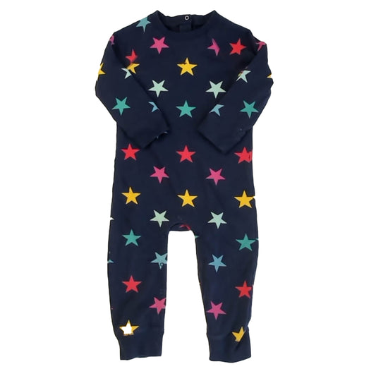 Primary.com Girls Navy Stars Long Sleeve Outfit Size: 18-24 Months Navy Stars