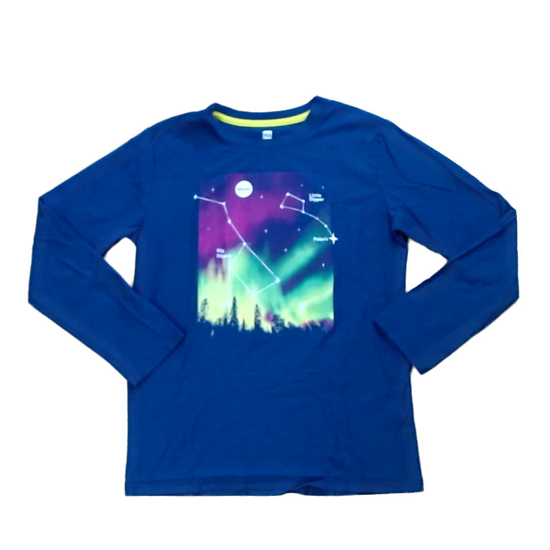 Tea Collection Boys Navy | Stars Long Sleeve Shirt Size: 14 Years Navy | Stars