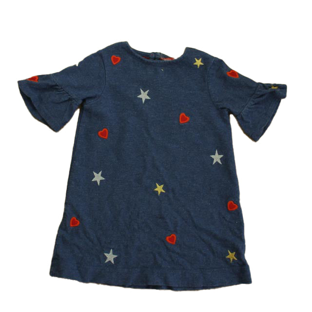 Boden Girls Navy Stars Dress Size: 2T Navy Stars