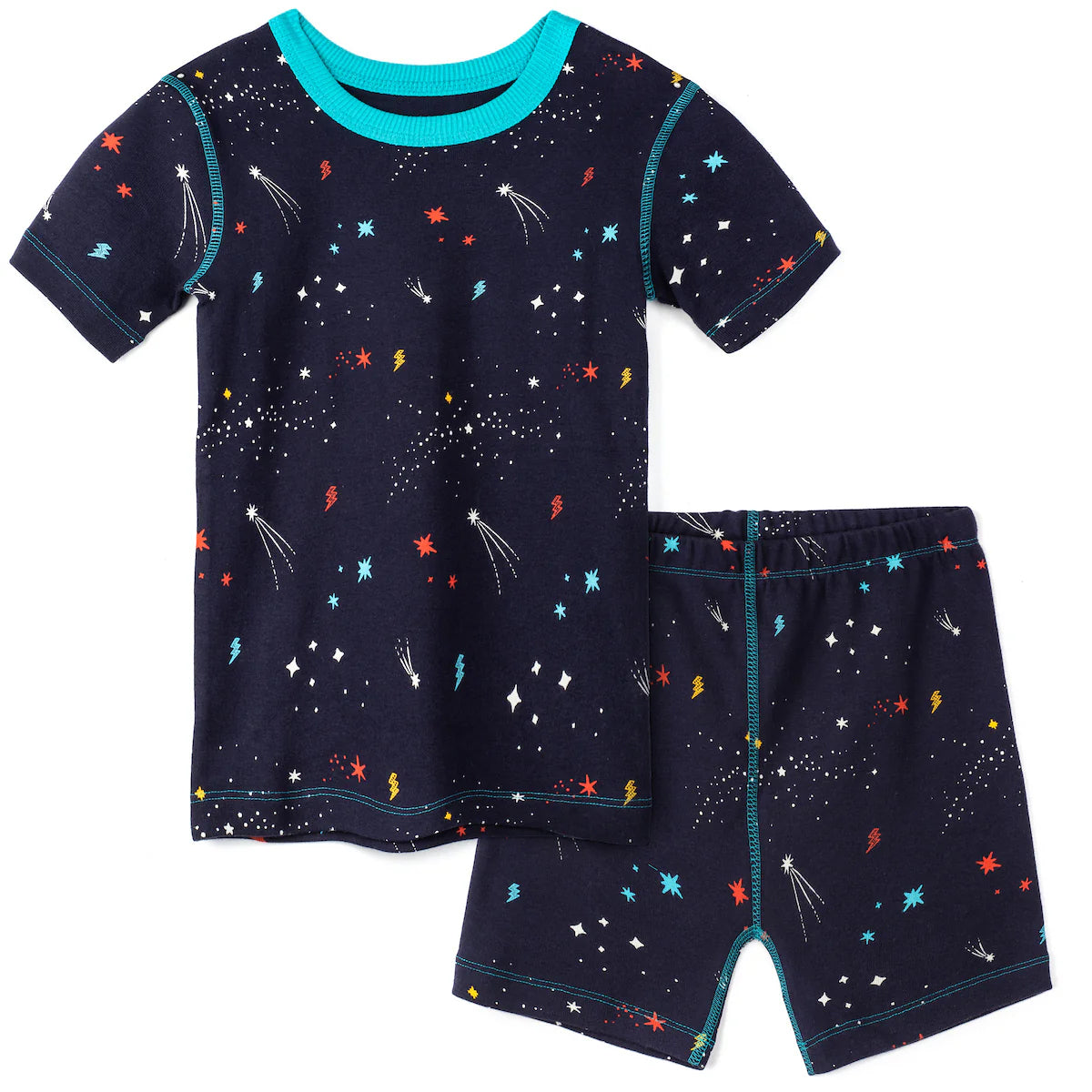 Mightly Boys Navy Stars 2-piece Pajamas Size: 6-14 Years Navy Stars