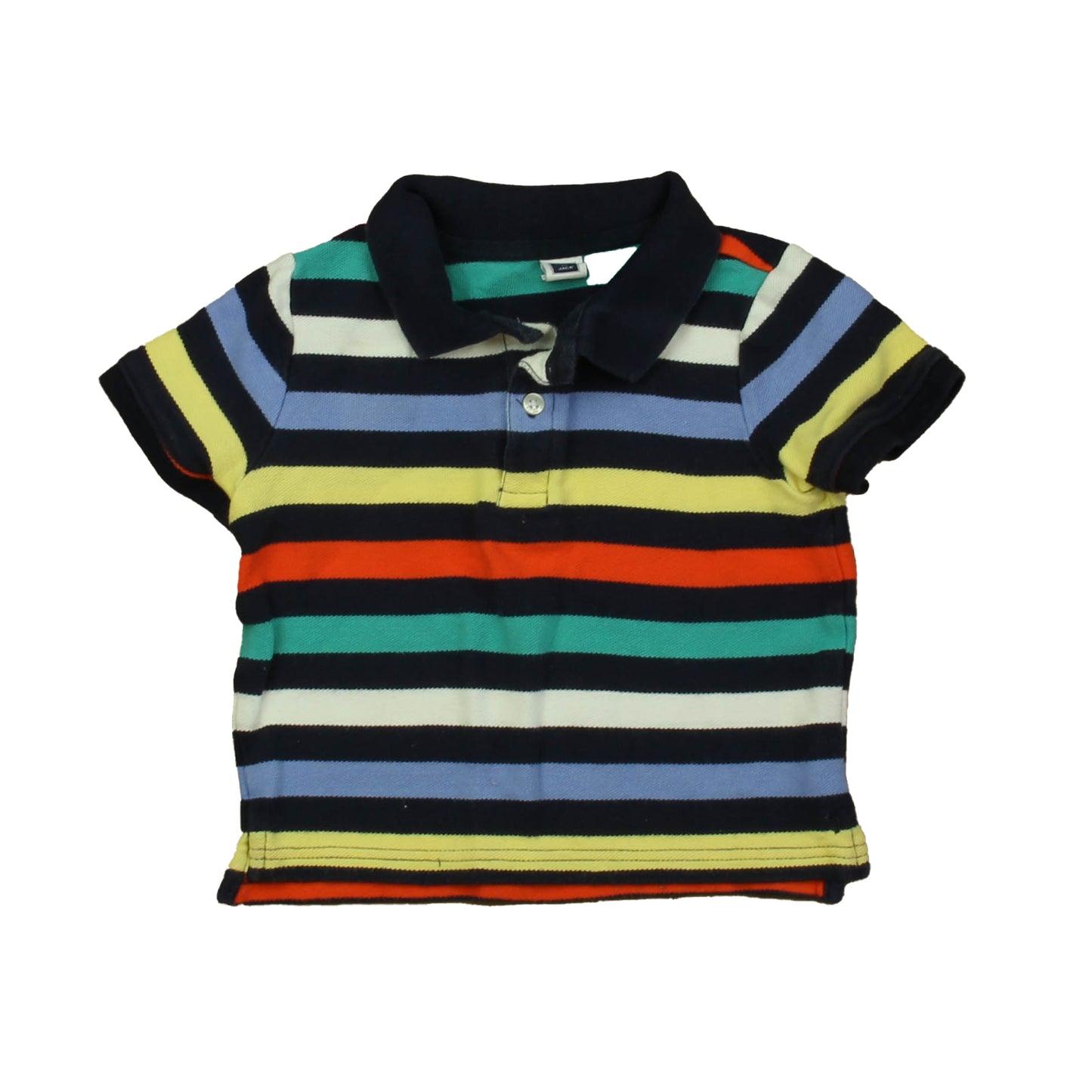 Janie and Jack Boys Navy Stripe Polo Shirt Size: 2T