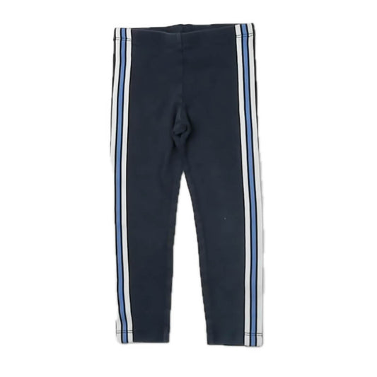 Tea Collection Girls Navy Stripe Leggings Size: 4T Navy Stripe
