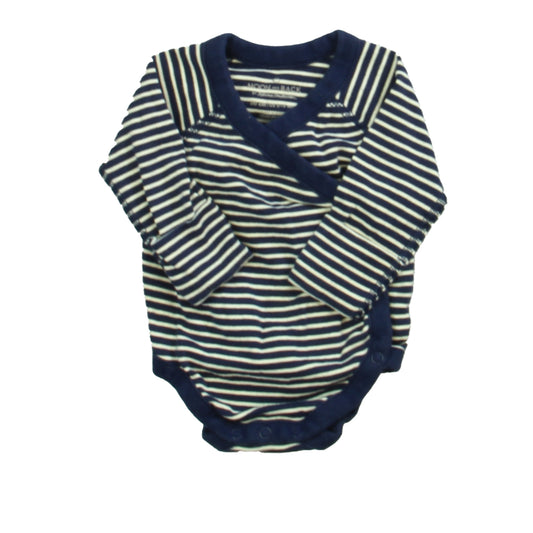 Hanna Andersson Boys Navy Stripe Onesie Size: 0-3 Months Navy Stripe