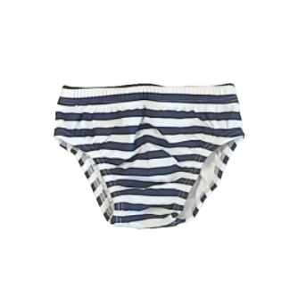 Primary.com Boys Navy Stripe Swimwear Size: 12-18 Months Navy Stripe