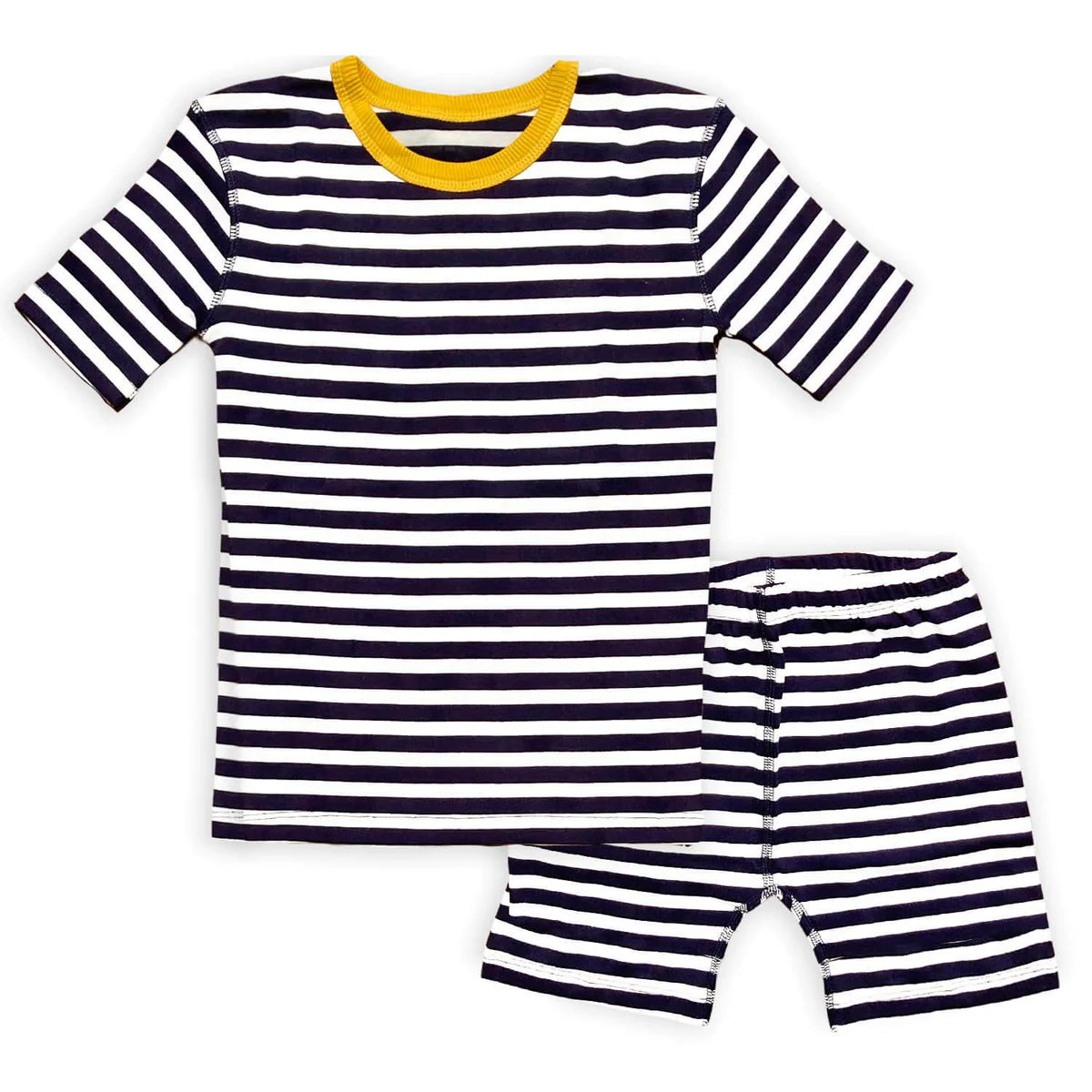 Mightly Boys Navy Stripe 2-piece Pajamas Size: 2-5T