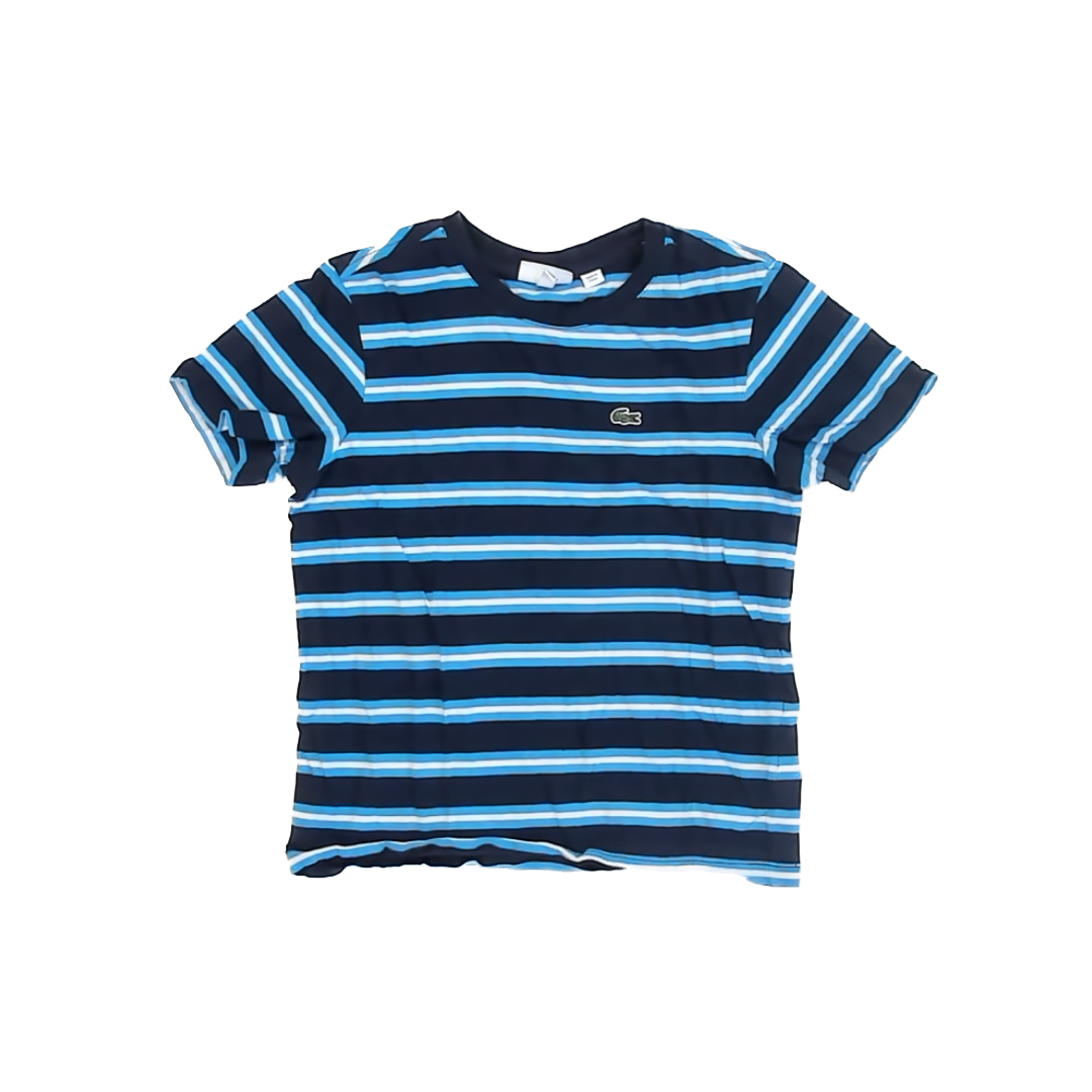 Lacoste Boys Navy Stripe T-Shirt Size: 10 Years Navy Stripe