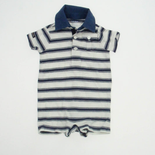 Ralph Lauren Boys Navy Stripe Romper Size: 3 Months Navy Stripe