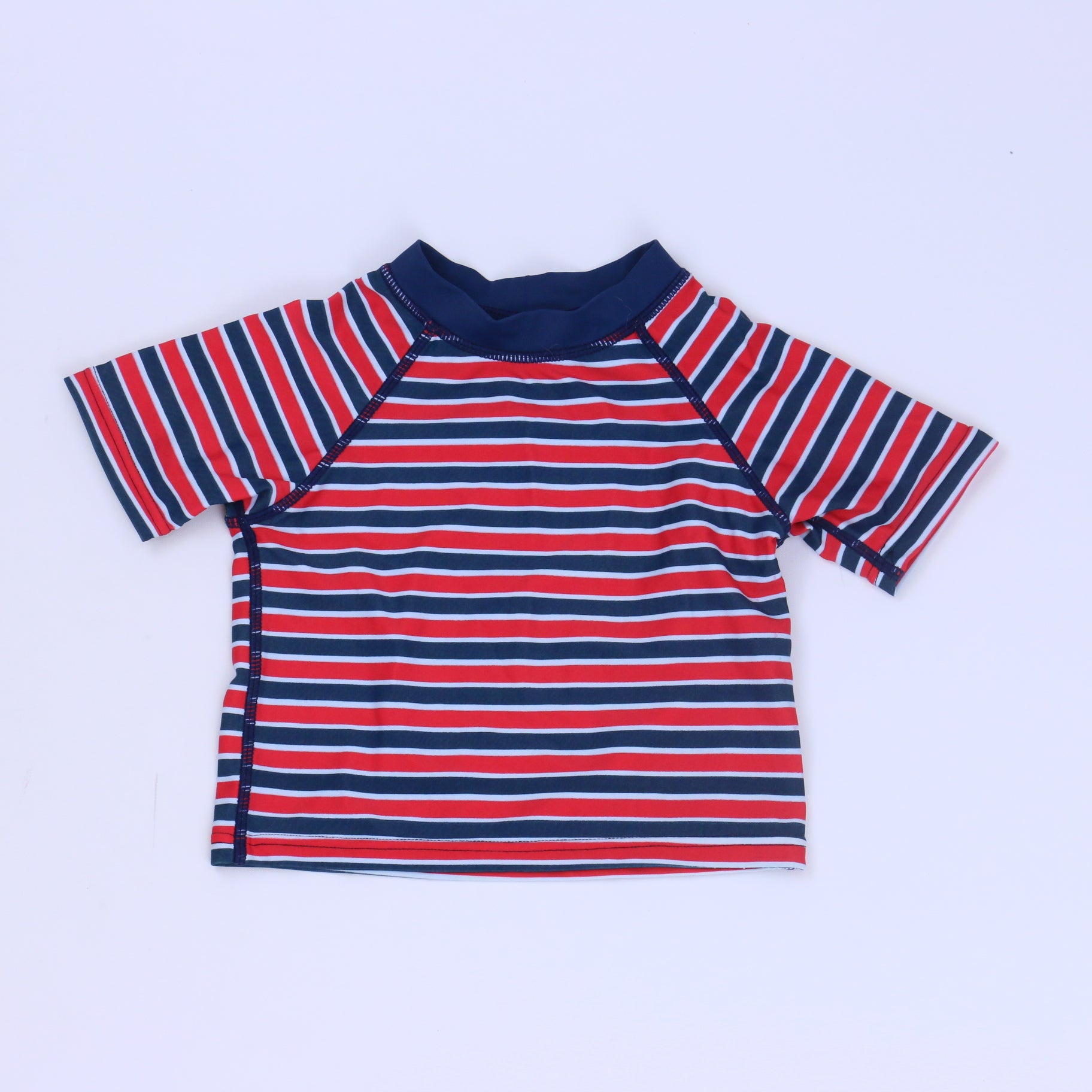 iPlay Boys Navy Stripe Rashguard Size: 6 Months Navy Stripe