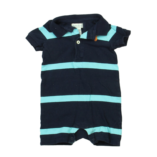 Ralph Lauren Boys Navy Stripe Romper Size: 6 Months Navy Stripe