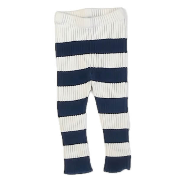 Hanna Andersson Girls Navy Stripe Leggings Size: 3-6 Months Navy Stripe