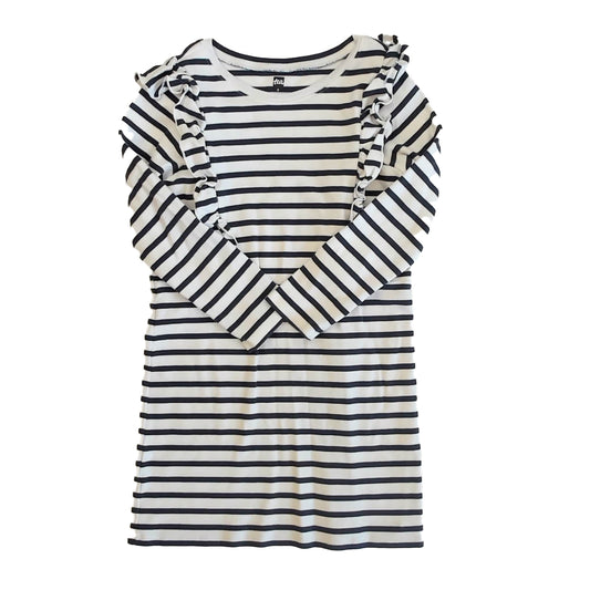 Tea Collection Girls Navy Stripe Dress Size: 8 Years Navy Stripe