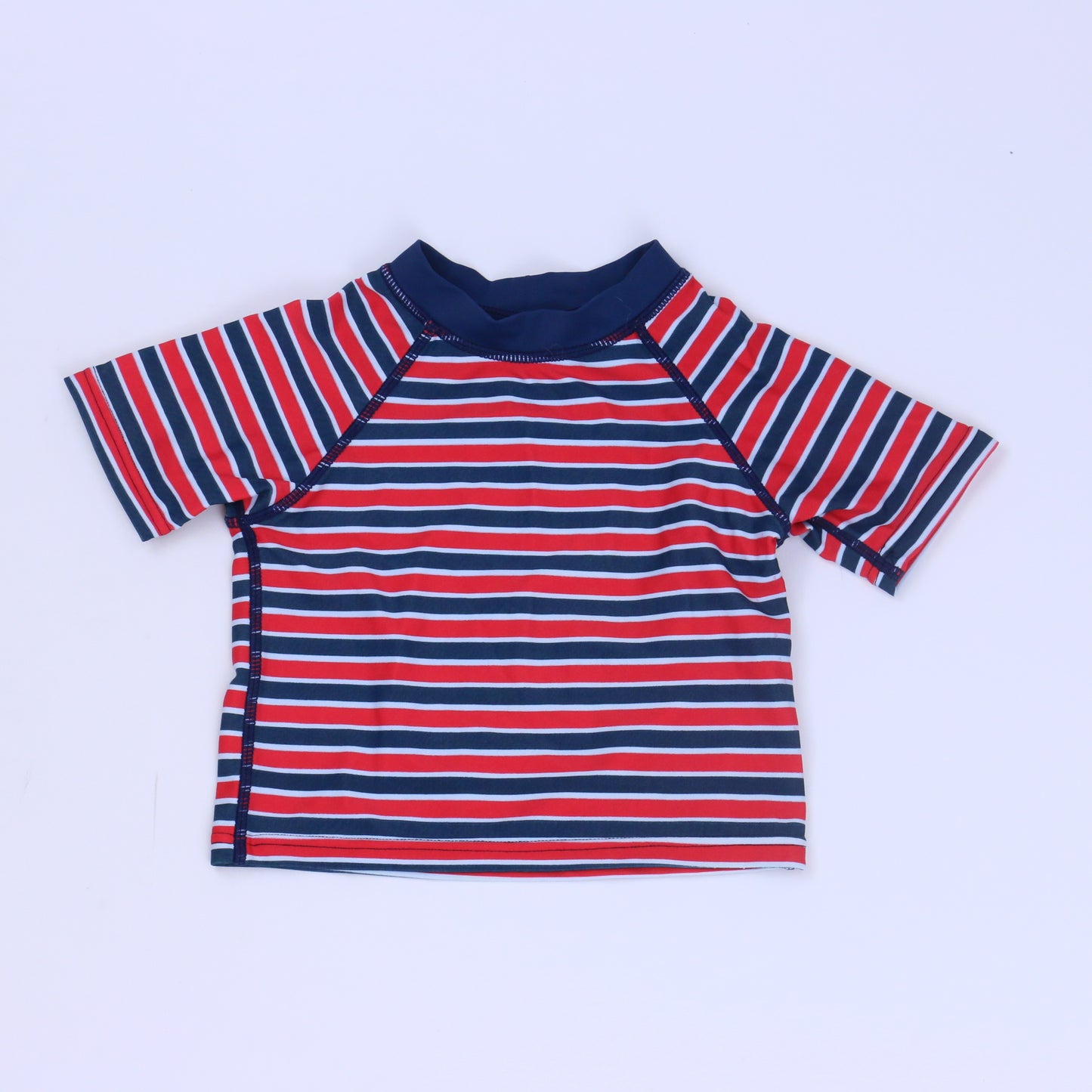iPlay Boys Navy Stripe Rashguard Size: 6 Months Navy Stripe