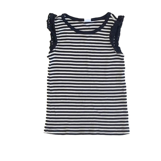 Gap Girls Navy Stripe Tank Top Size: 5T Navy Stripe