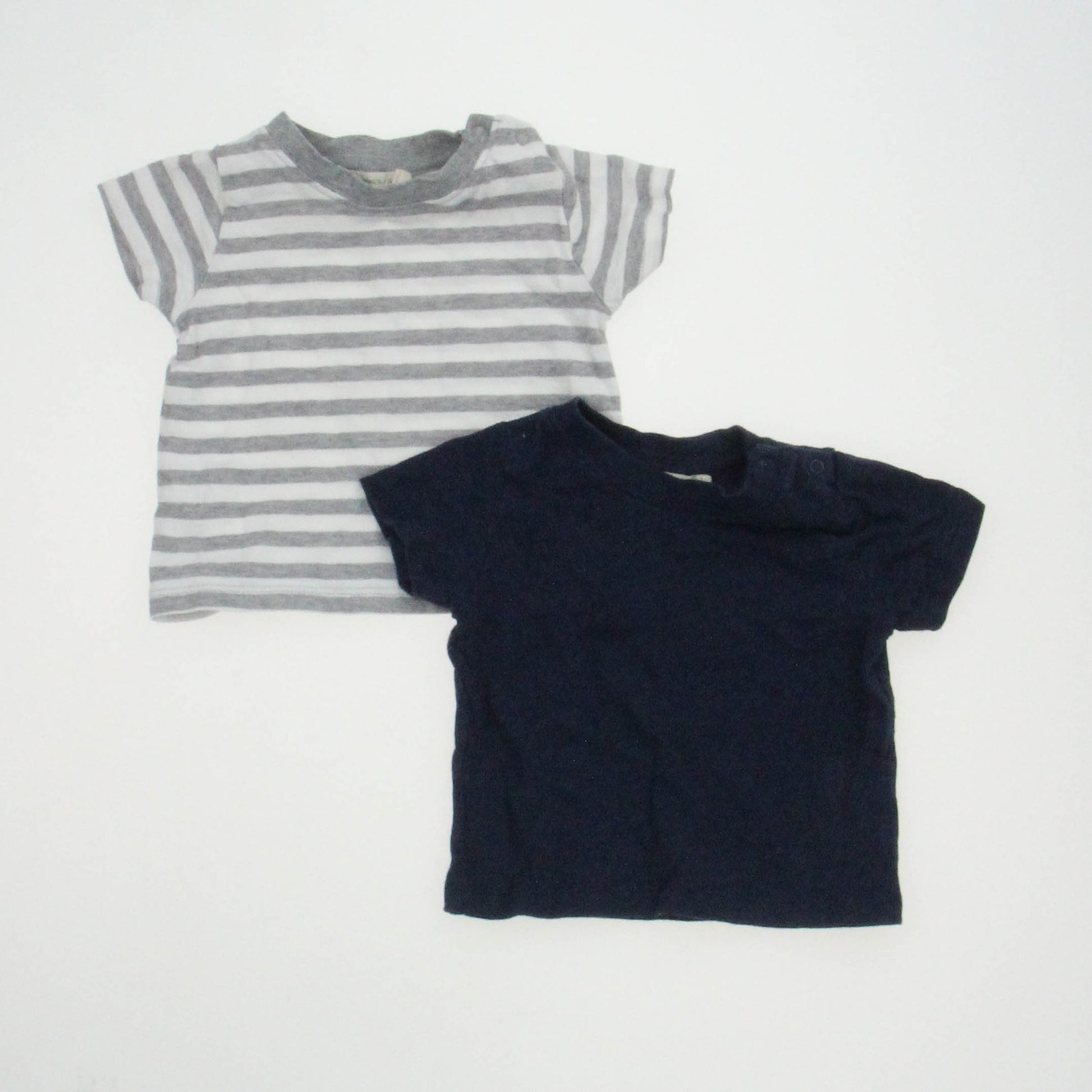 Monica + Andy Boys Navy | Striped T-Shirt Size: 6-9 Months Navy | Striped