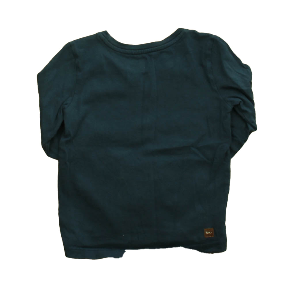 Tea Girls Navy | Swan Long Sleeve T-Shirt Size: 3T Navy | Swan