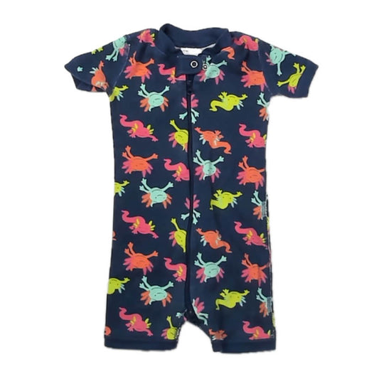 Hanna Andersson Boys Navy Tadpoles 1-piece Non-footed Pajamas Size: 12-18 Months Navy Tadpoles