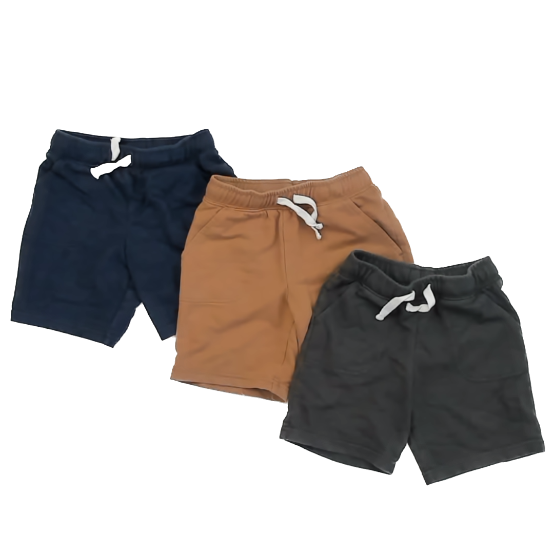 Cat & Jack Boys Navy | Tan | Grey Shorts Size: 5T Navy | Tan | Grey