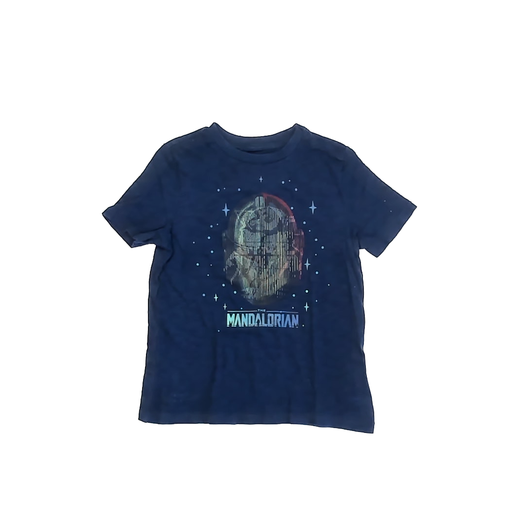 Gap x Star Wars Boys Navy | The Mandalorian T-Shirt Size: S (7-8 Years) Navy | The Mandalorian