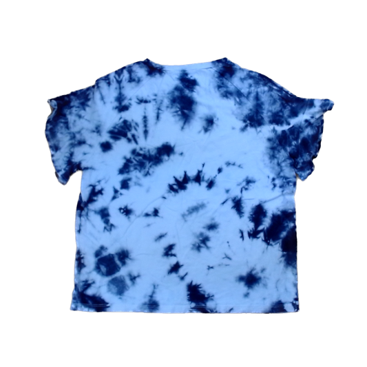 Rockets Of Awesome Girls Navy Tie-Dye Short Sleeve Shirt Size: 14 Years Navy Tie-Dye