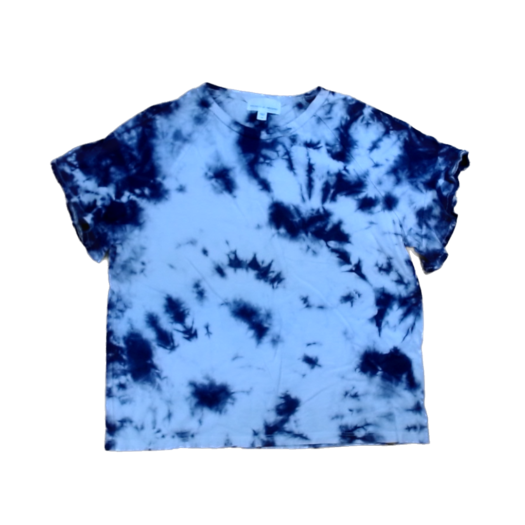 Rockets Of Awesome Girls Navy Tie-Dye Short Sleeve Shirt Size: 14 Years Navy Tie-Dye