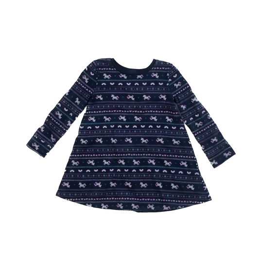 Jumping Beans Girls Navy | Unicorn Dress Size: 4T Navy | Unicorn