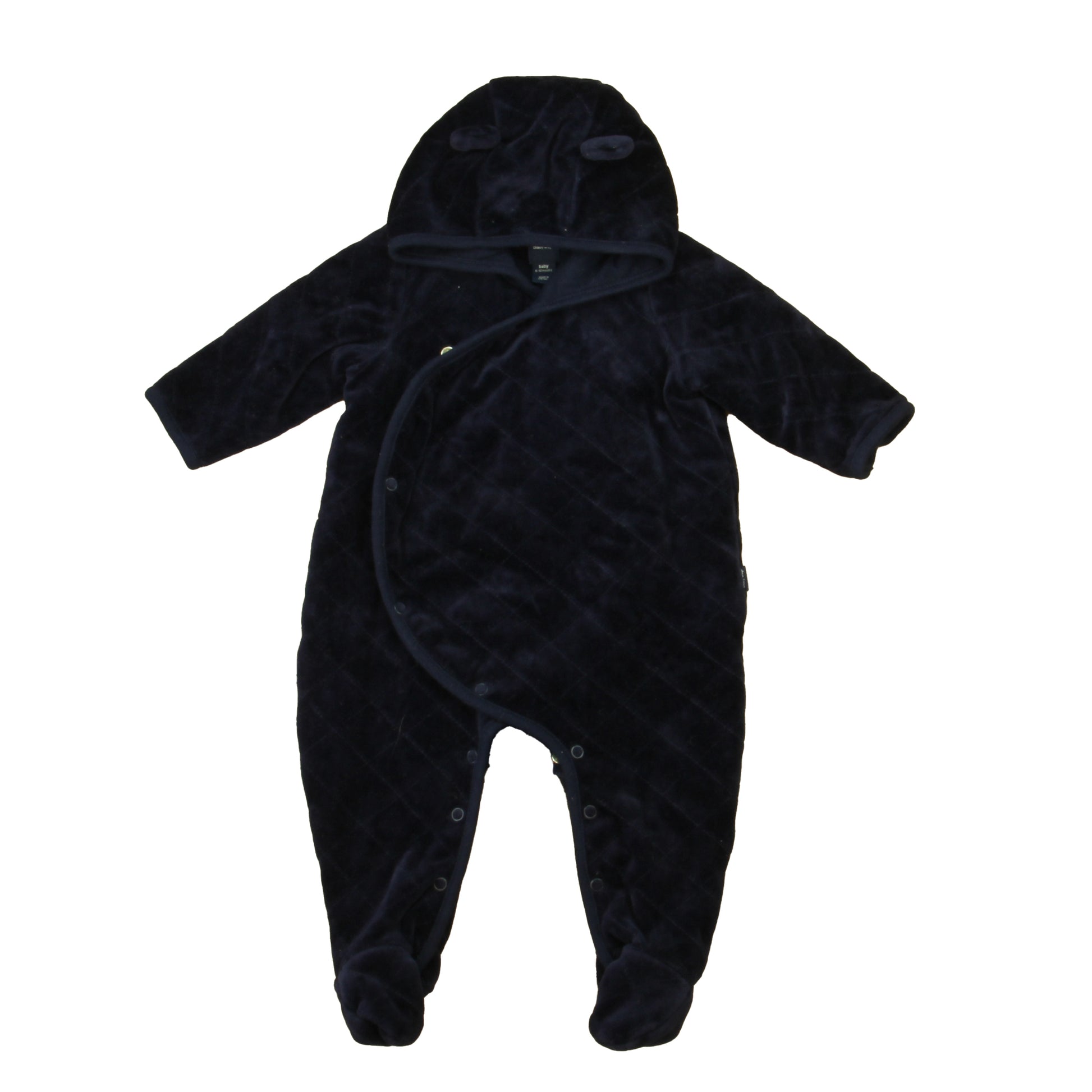 Gap Boys Navy Velour Bunting Size: 6-12 Months Navy Velour