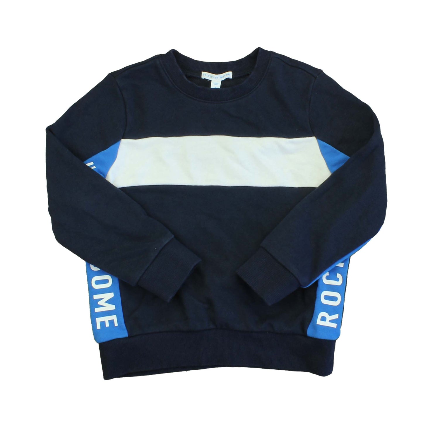 Rockets Of Awesome Boys Navy | White | Blue Sweatshirt Size: 6 Years