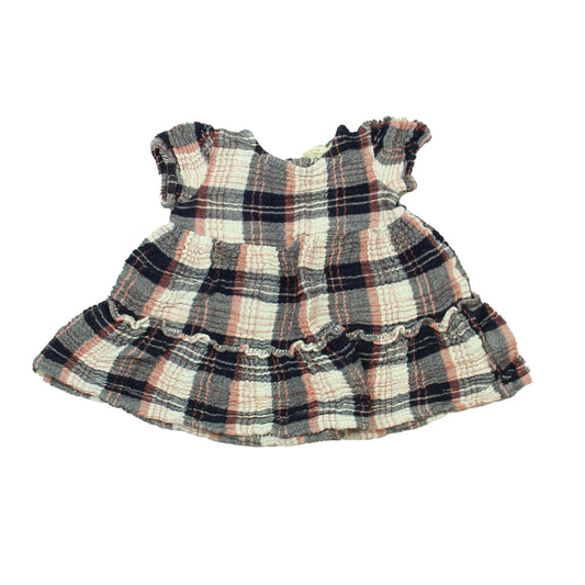 Tucker + Tate Girls Navy | White | Pink | Plaid Blouse Size: 3T Navy | White | Pink | Plaid