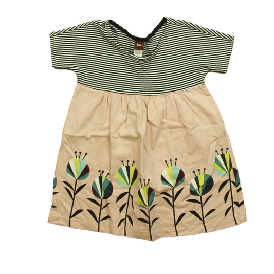 Tea Girls Navy | White | Pink Dress Size: 2T Navy | White | Pink