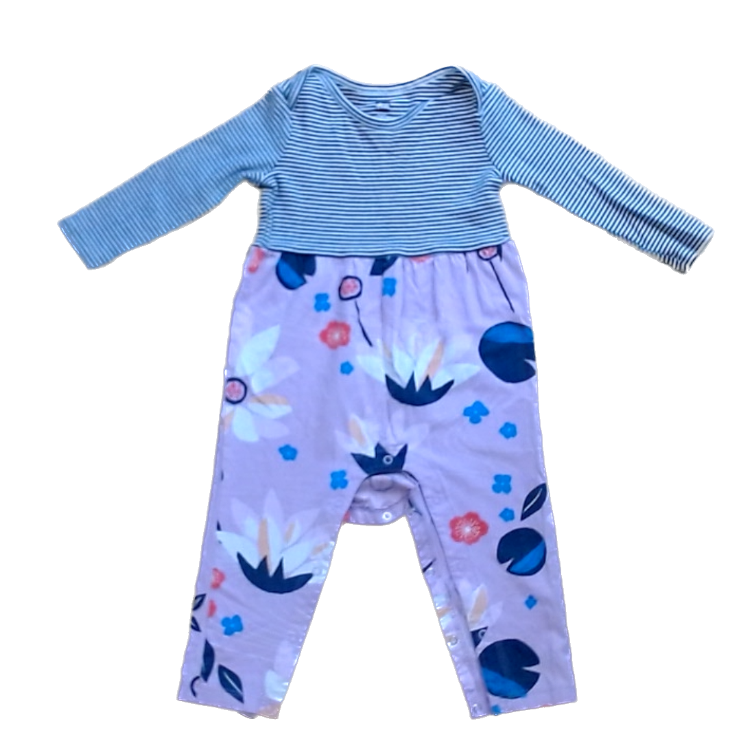 Tea Collection Boys Navy + White | Purple Romper Size: 12-18 Months Navy + White | Purple