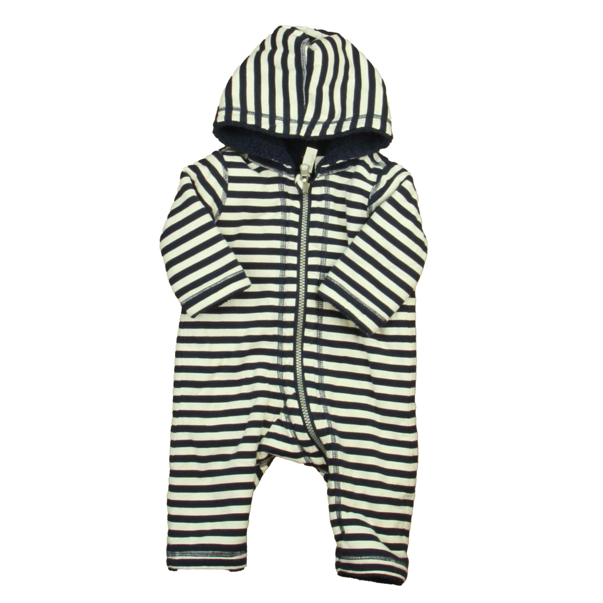 Hanna Andersson Boys Navy | White Stripe Long Sleeve Outfit Size: 3-6 Months Navy | White Stripe