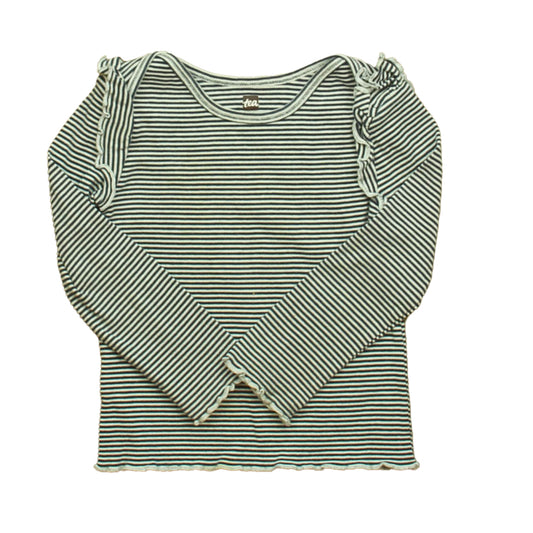 Tea Girls Navy | White Stripe Long Sleeve Tops Size: 3T Navy | White Stripe