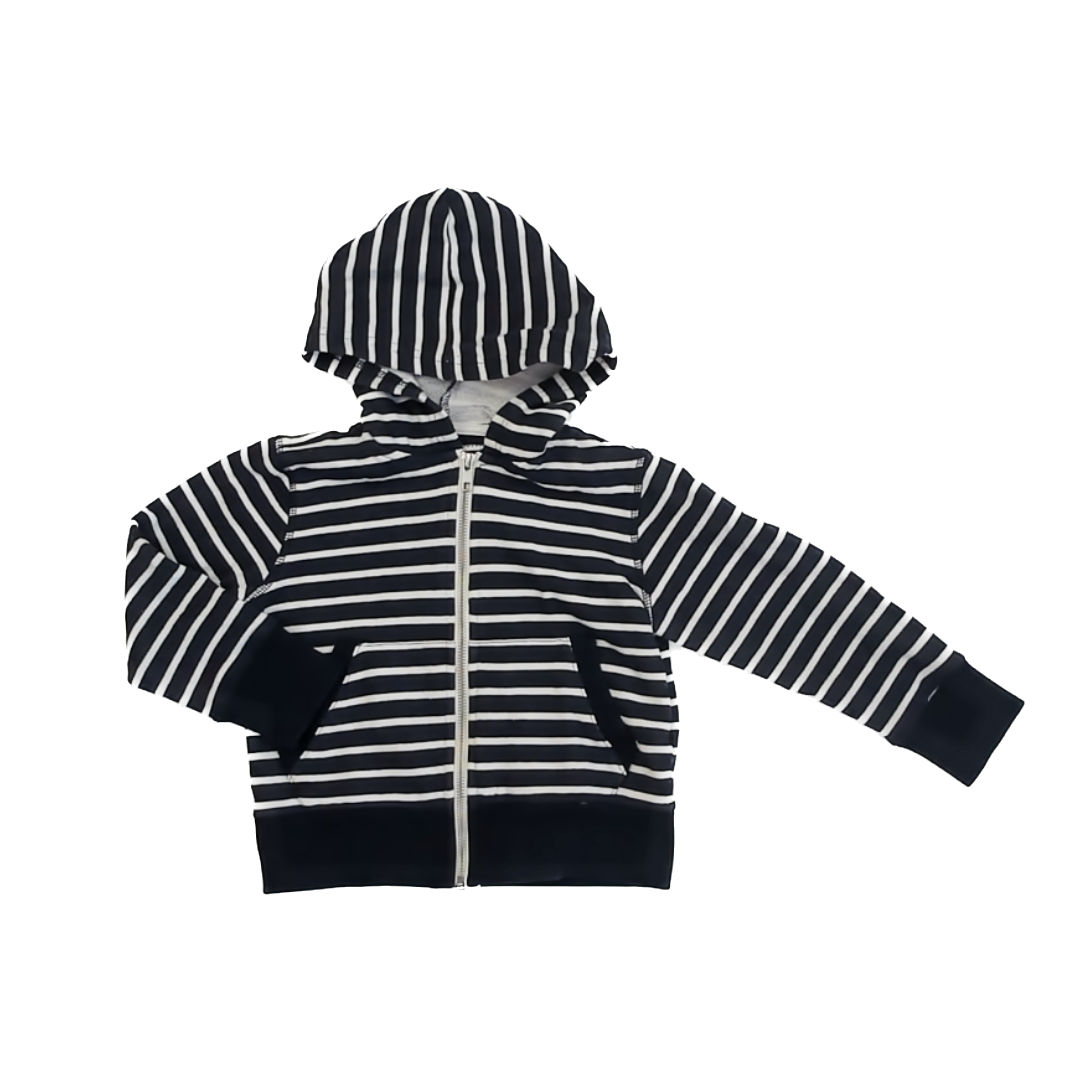 Rockets Of Awesome Boys Navy | White Stripe Hoodie Size: 3T Navy | White Stripe