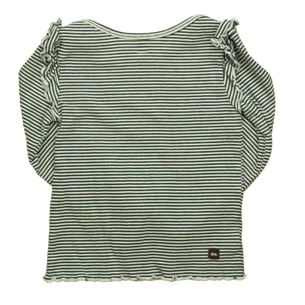 Tea Girls Navy | White Stripe Long Sleeve Tops Size: 3T Navy | White Stripe