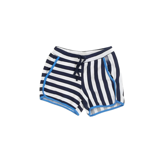 Rockets Of Awesome Girls Navy | White Striped Shorts Size: 10 Years Navy | White Striped