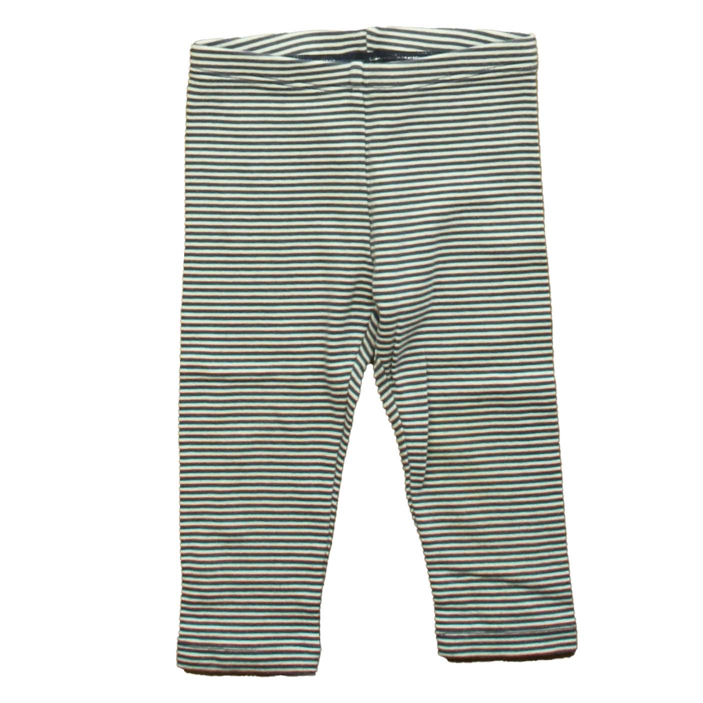 Tea Girls Navy | White | Stripes Leggings Size: 3T Navy | White | Stripes