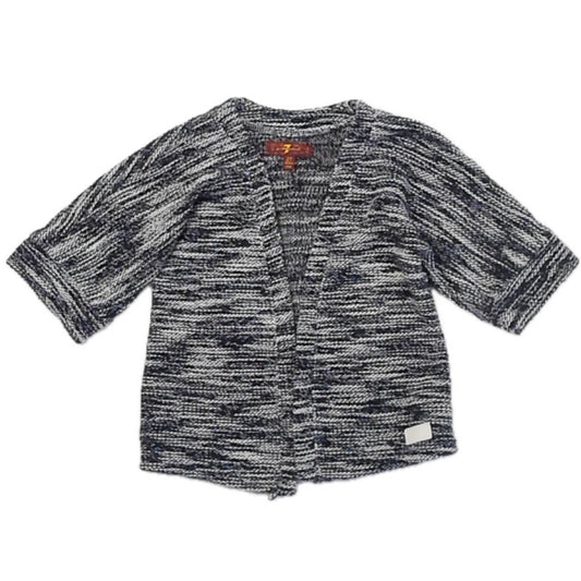 7 for all Mankind Girls Navy | White Cardigan Size: 2T Navy | White
