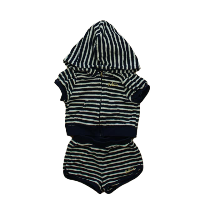 Juicy Couture Girls Navy | White Apparel Sets Size: 12 Months Navy | White