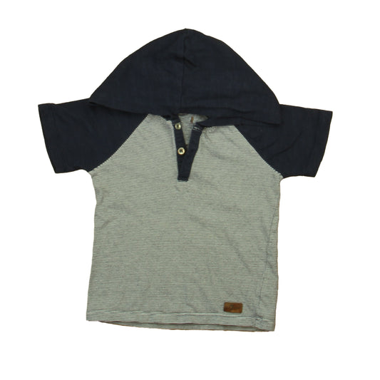 7 for all Mankind Boys Navy | White Henley Size: 2T