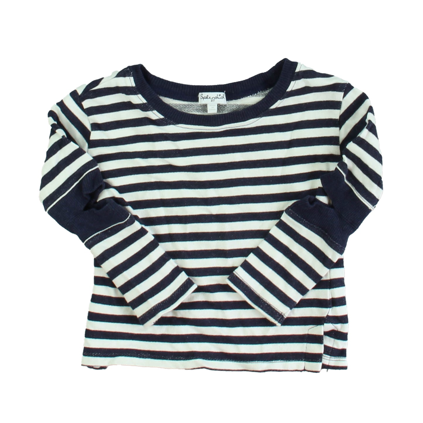 Splendid Girls Navy | White Long Sleeve Shirt Size: 3T Navy | White